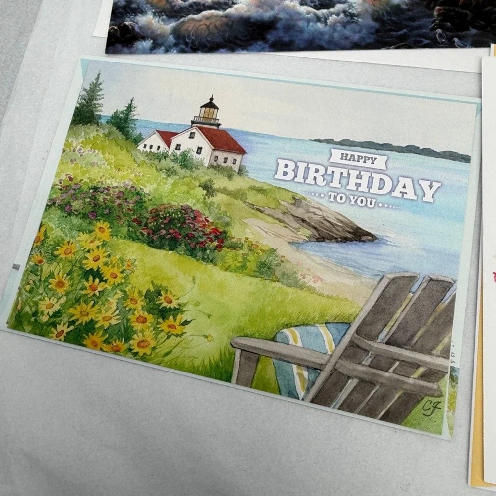 Greeting Cards Mixed LOT of Assorted Scenic Landscape Winter Art Stationary